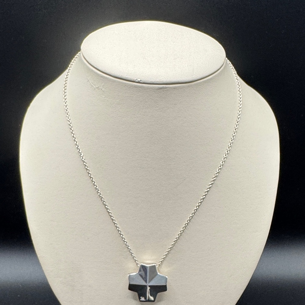 Robert Lee Morris Sterling Cross Pendant Necklace